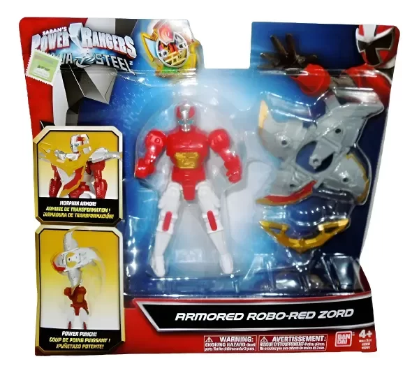 Producto - Power Rangers Ninja Steel Armored Robo Red Zord Alto 13 cm - 0