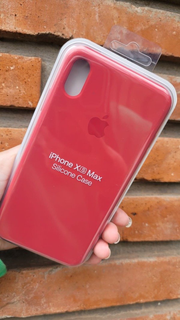 Producto - Iphone Xs max : Silicone case rojo