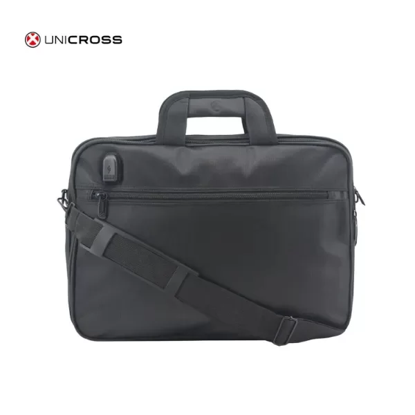Producto - Portafolio Negro con puerto USB Unicross 62-2021 - 2