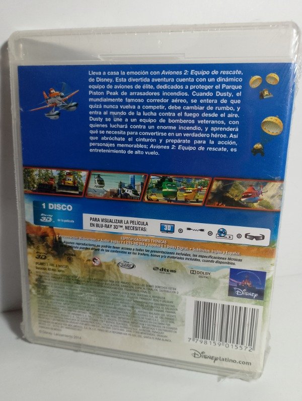 Producto - Aviones 2 Equipo de Rescate (2014) - Blu-ray - 1