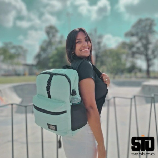 Producto - MOCHILA VENECIA VERDE AGUA