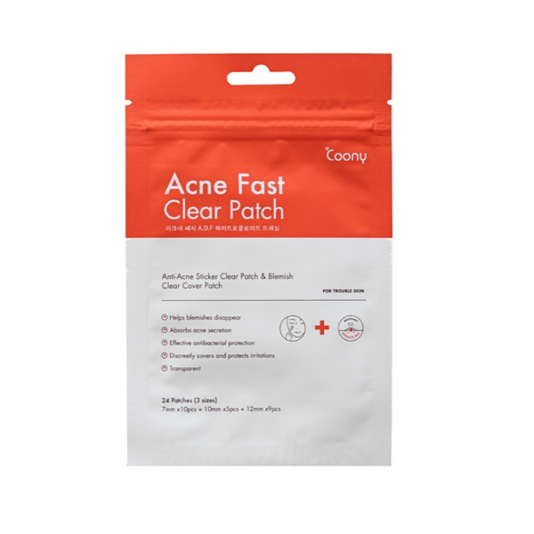 Producto - COONY PARCHES PARA GRANITOS ACNE FAST CLEAR PATCH 24 UNIDADES