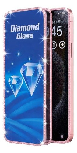 Producto - Vidrio templado con Strass para iPhone 15 Pro Max - 0