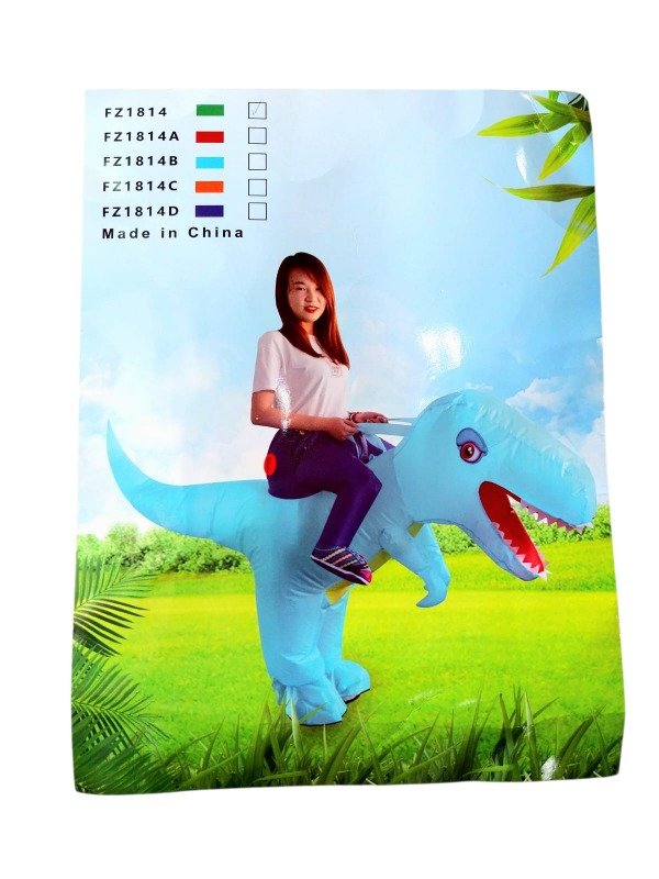 Producto - INFLABLE DINO CHICO TALLA 1.60 A 1.90MT ( MOTOR A PILA)