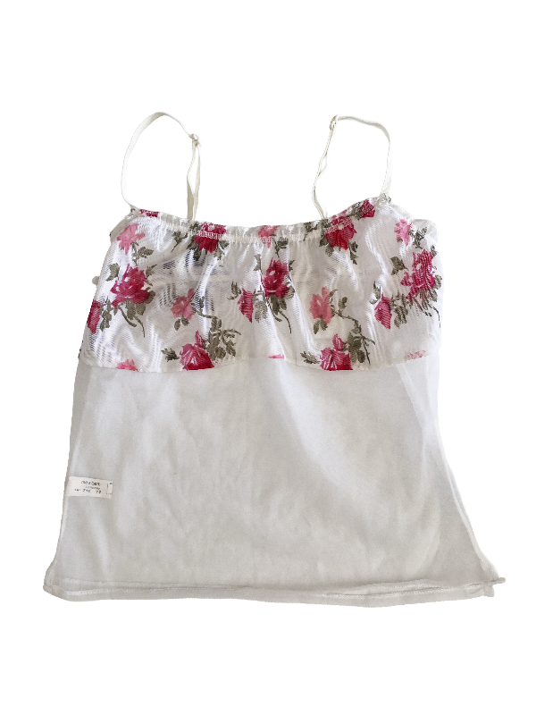 Producto - Mesh cami top flowers white