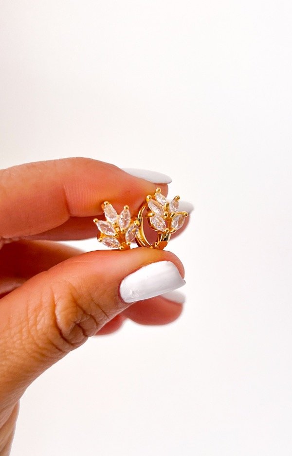 Producto - Argollas hojas PAR (A. Dorado)