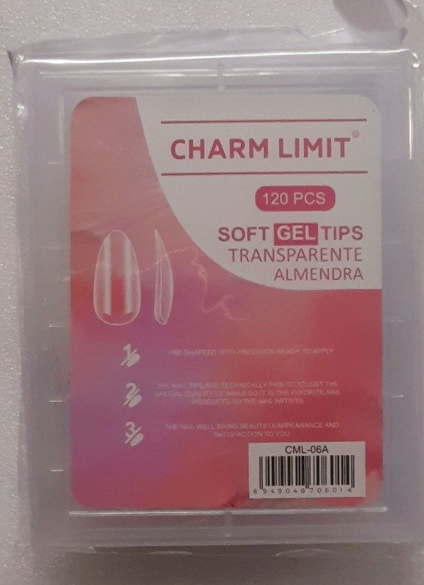 Producto - Tips p/soft gel x 120 un CH L Almendra med CL 11/25