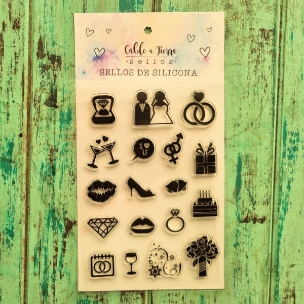 Producto - Sellos de silicona CASAMIENTO