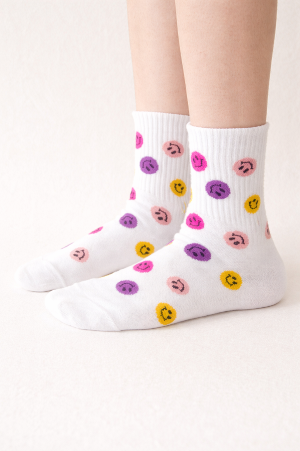 Producto - MEDIAS 3/4 SMILE COLORES