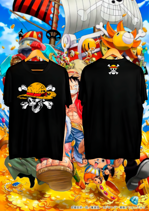 Producto - Remera oversize One piece calavera