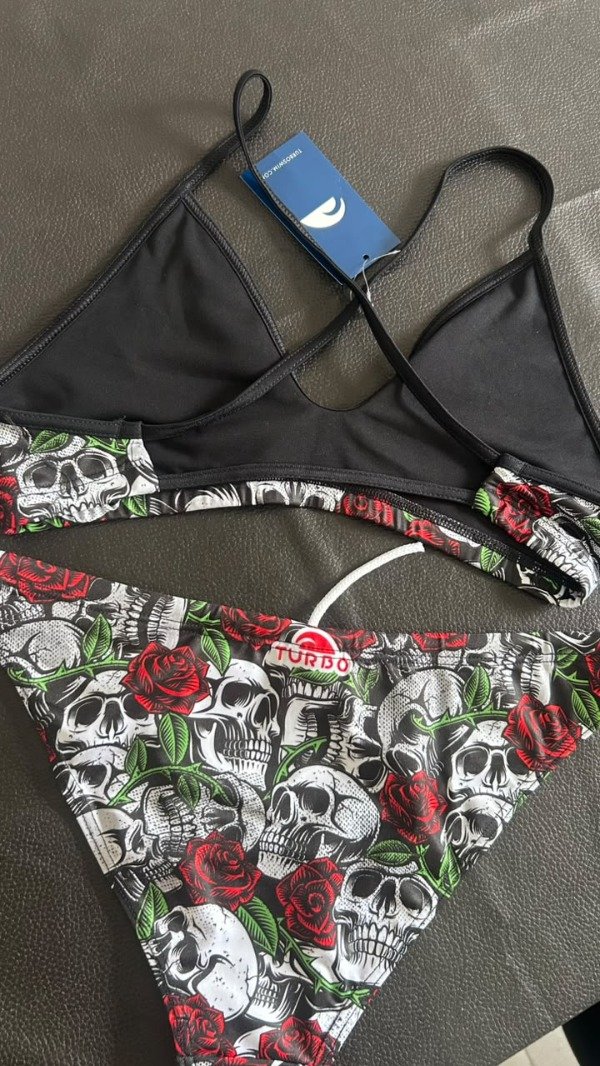Producto - BIKINI TURBO MARE SKULL AND ROSES (L, XL) - 1