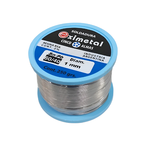 Producto - Estaño rollo 250g Eximetal 1mm