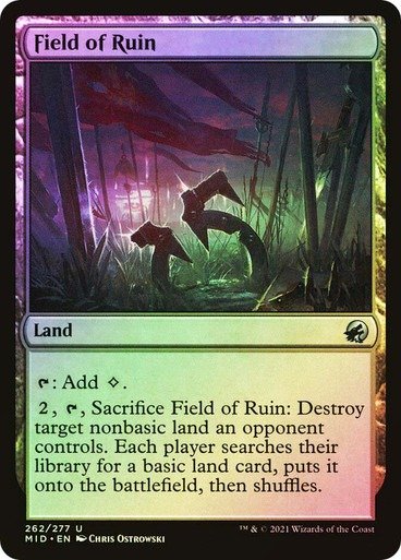 Producto - Field of Ruin (Foil) (Rusian)