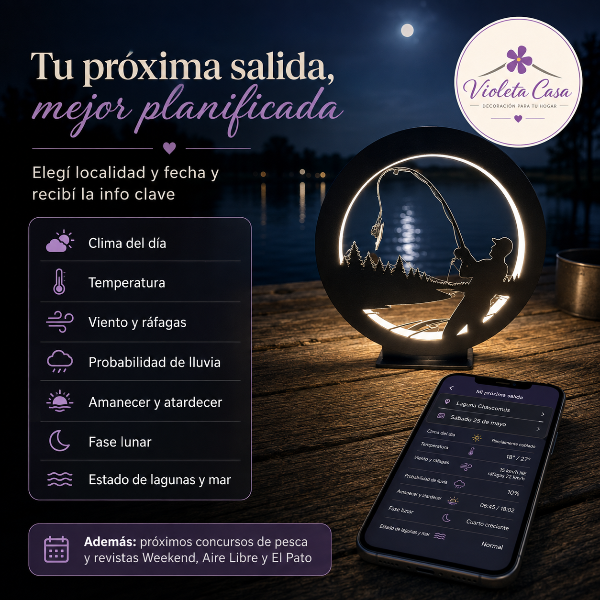 Producto - Velador Pescador con Violeta Sense - 2