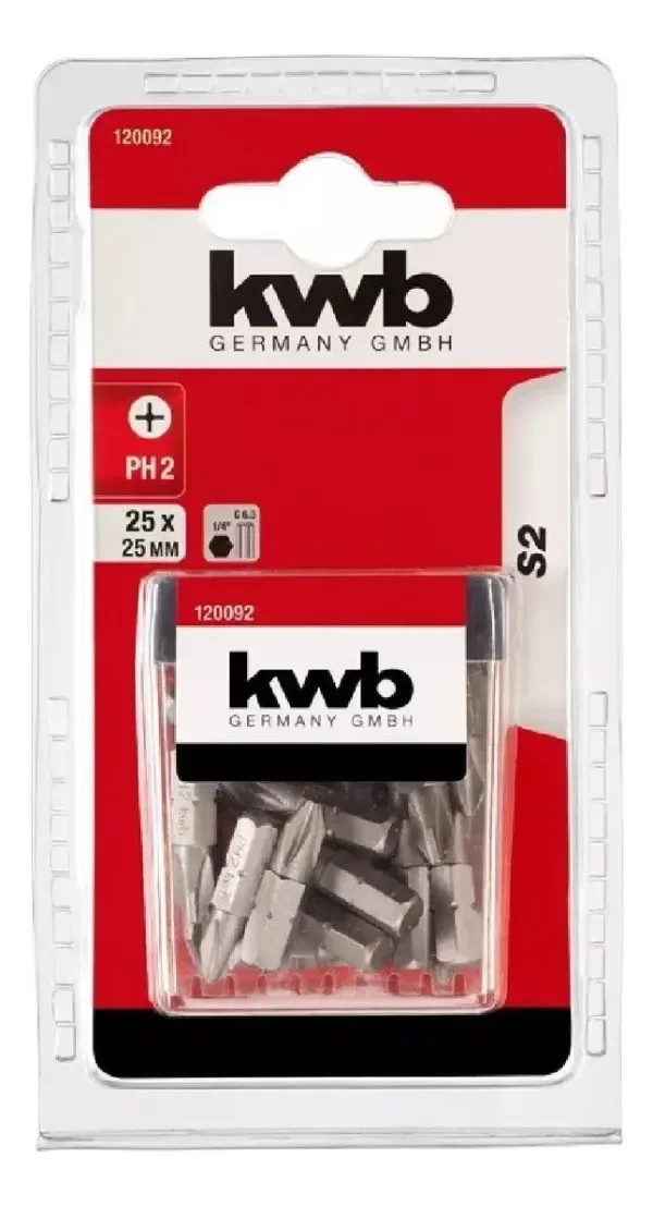 Producto - Punta Industrial Steel x 25u - PH2 Encastre 1/4