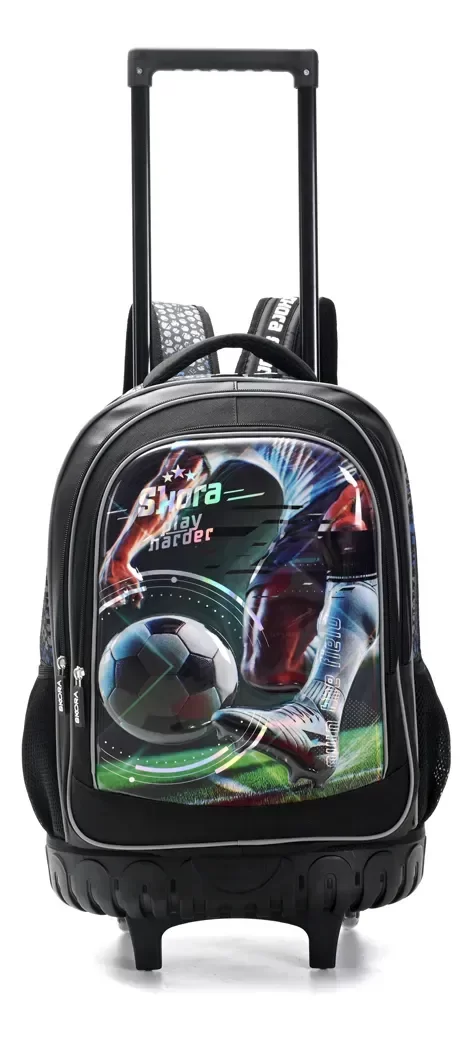 Producto - Mochila Escolar Carro 18 Pulgadas Termoformada Play Futbol