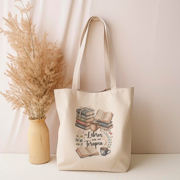 Producto - Tote Bag Libros y Frase