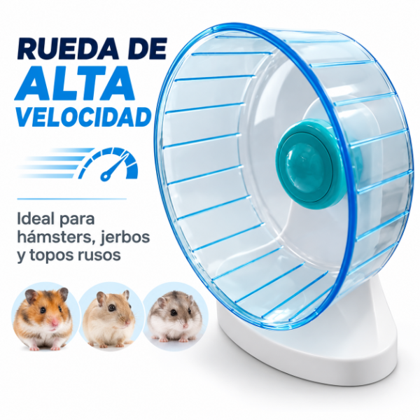 Producto - Rueda Silenciosa De Acrílico Para Hámster, Jerbo Y Topo Ruso - 1