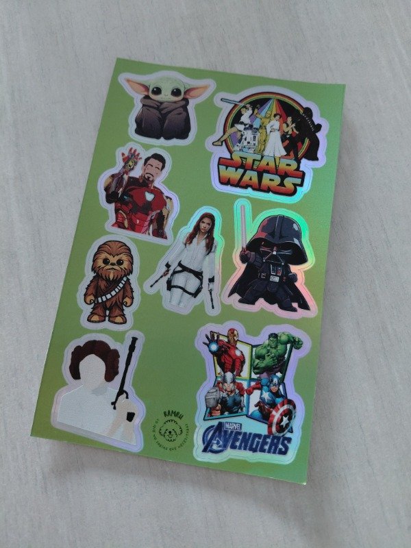 Producto - Planchitas de stickers - Cine #004
