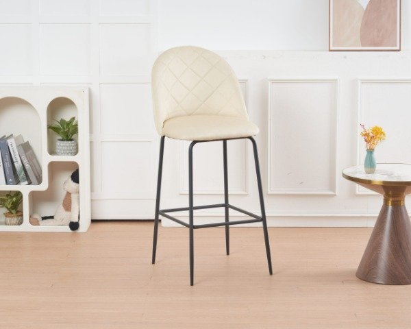 Producto - BANQUETA PRINCE BEIGE PATA NEGRA - 0