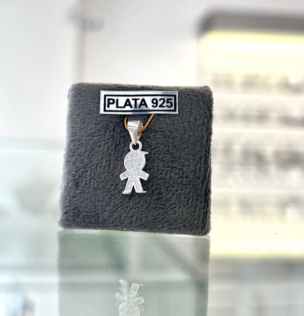 Producto - Dije niño microbrillo plata 925