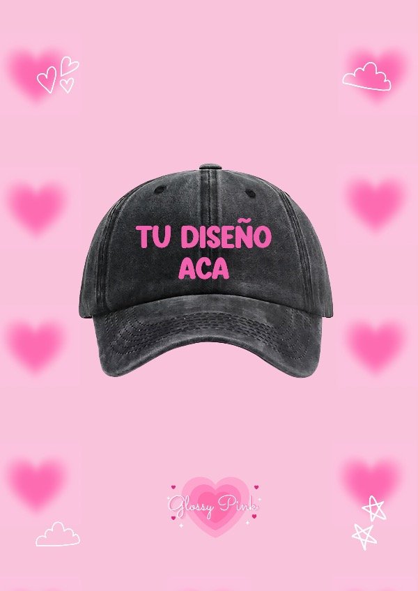 Producto - Personaliza tu Gorra Vintage Gris Oscuro
