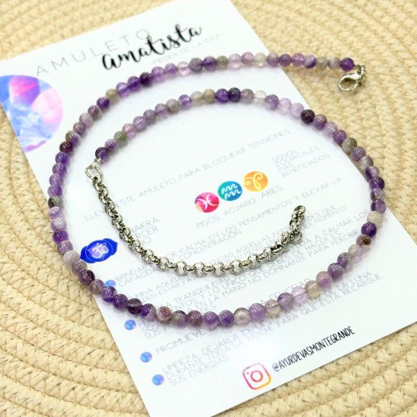 Producto - Collar bolitas de Amatista