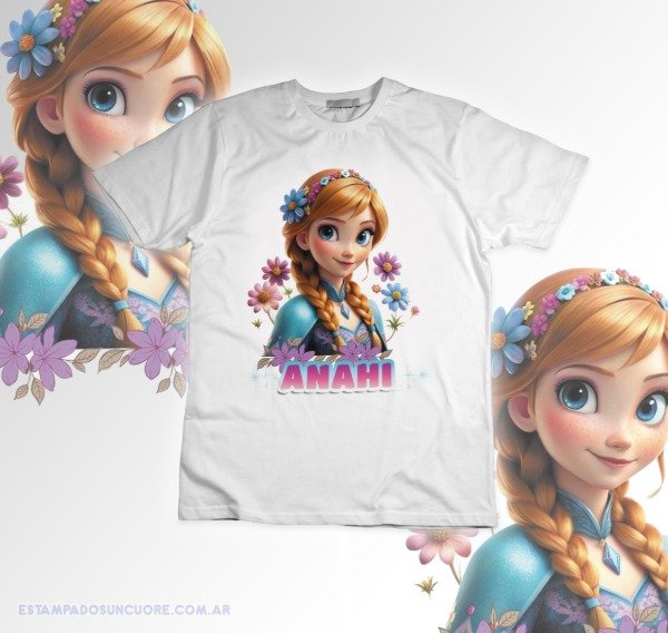 Producto - Remera de Ana de Frozen Personalizada