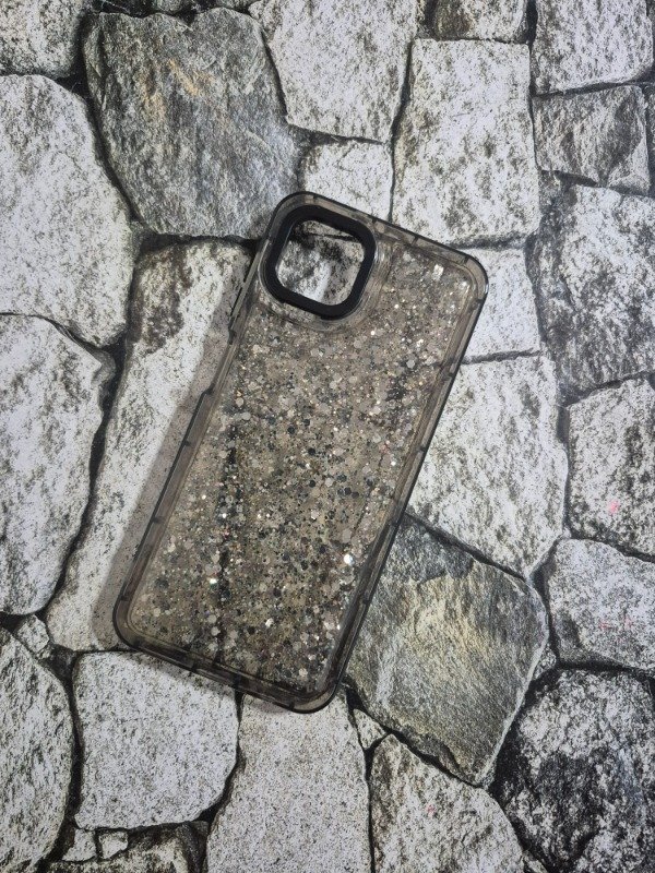 Producto - Funda bumper brillantina Samsung A04 negro
