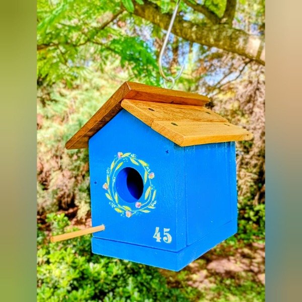 Producto - Casa de pájaros azul