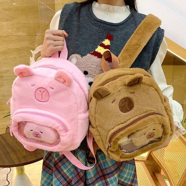 Producto - Mochila capybara peluche 2