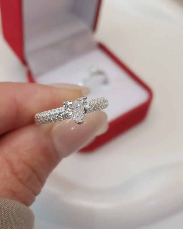 Producto - Anillo Amore mío cubics y micro cristales. Plata925