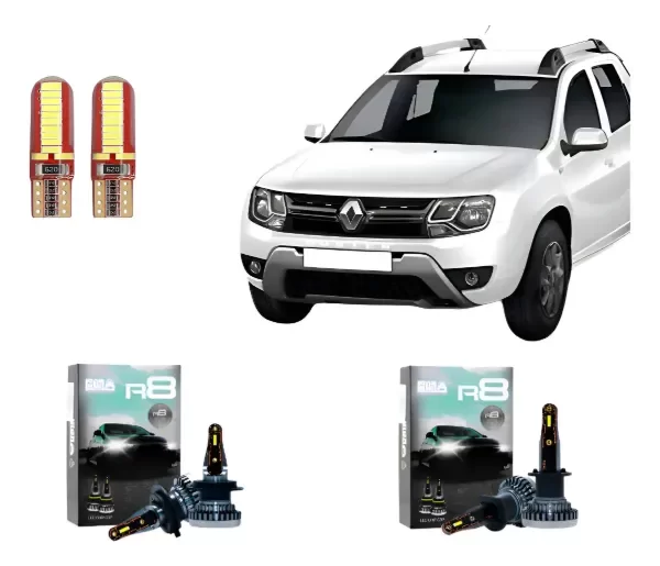 Producto - Kit Cree Led R8 Luz Baja Y Alta Renault Duster