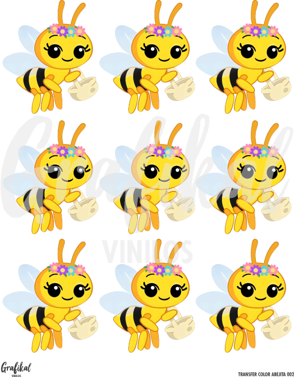 Producto - Transfer Color Abejita 002