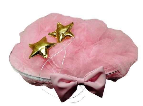 Producto - Dosel Tul Mosquitero Rosa con Estrellas - 3