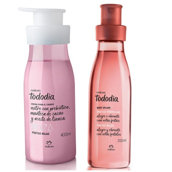Producto - Hidratante corporal 400ml + body splash frutas rojas 200ml - 0
