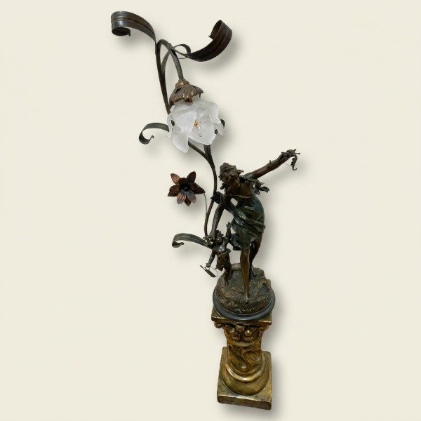 Producto - Lámpara escultórica de bronce La Primavera y la Luz - 0