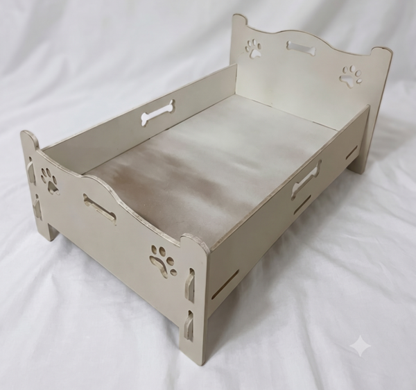 Producto - Camita Rustica Tilca para perros y gatos-blant - 0