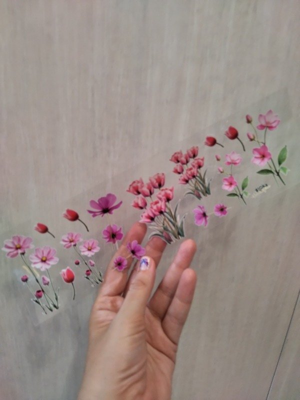 Producto - UV Tiras 8x28cm Flores #3