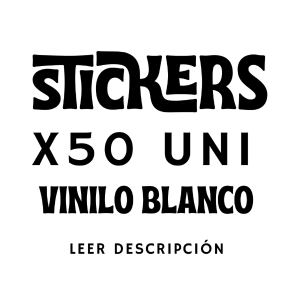 Producto - Por mayor x50 u vinilo blanco