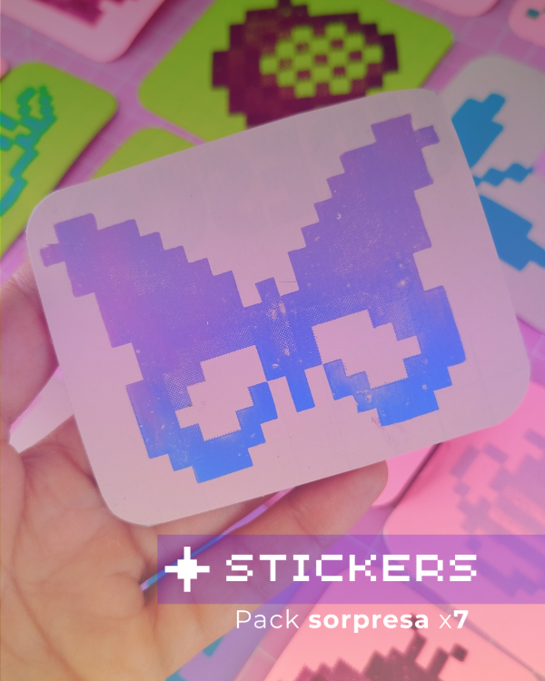 Producto - STICKERS x 7 - TINTA COLOR