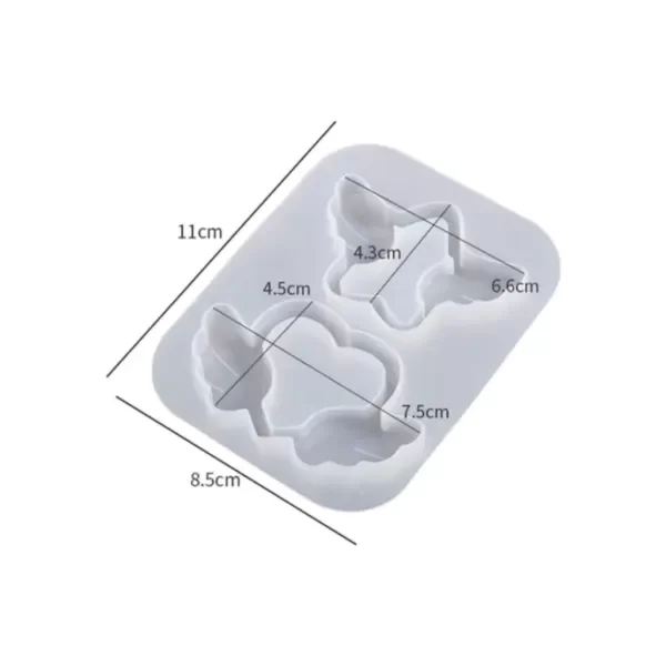 Producto - Molde Shaker Corazón y Estrella Alas - 1