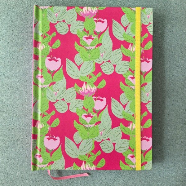 Producto - Cuaderno liso. Pattern bordó