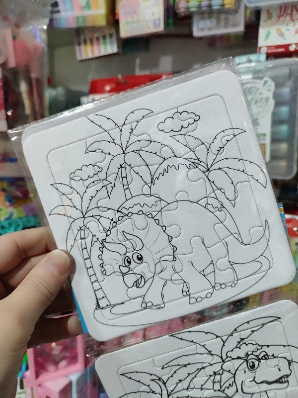 Producto - Rompecabezas para Pintar x 3 Dino - 3