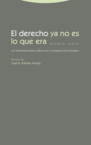 Producto - El derecho ya no es lo que era - Estevez Araujo (ed)