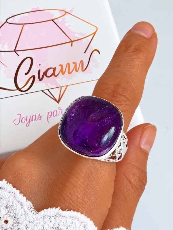 Producto - Anillo Amatista Majestuosa