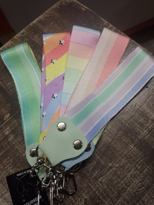 Producto - Llavero cinta sublimado pastel a rayas