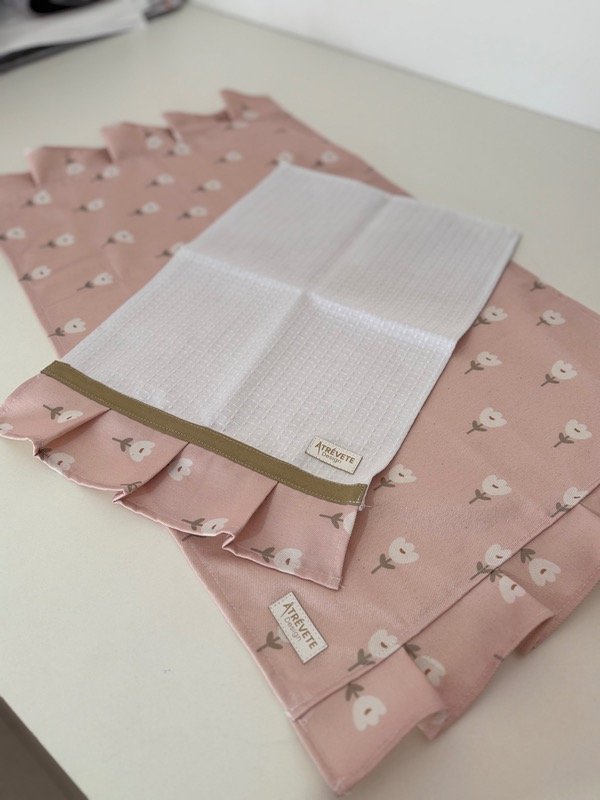 Producto - Mantel Matero + Repasador - Miño florcitas