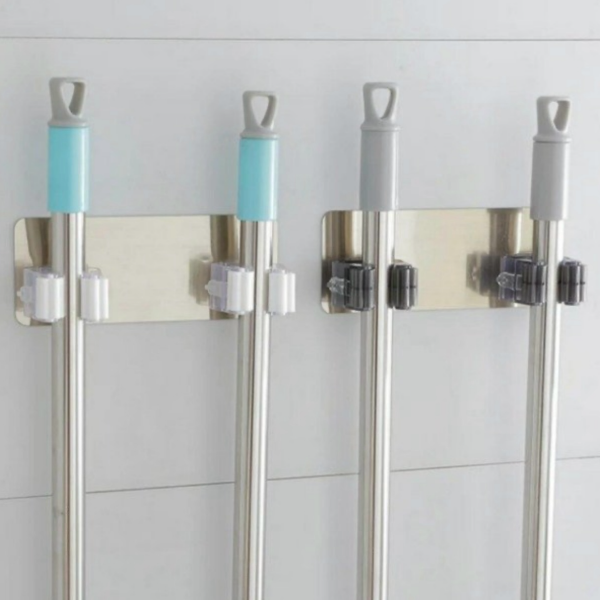Producto - Soporte Escoba Pared Adhesivo Gancho Doble