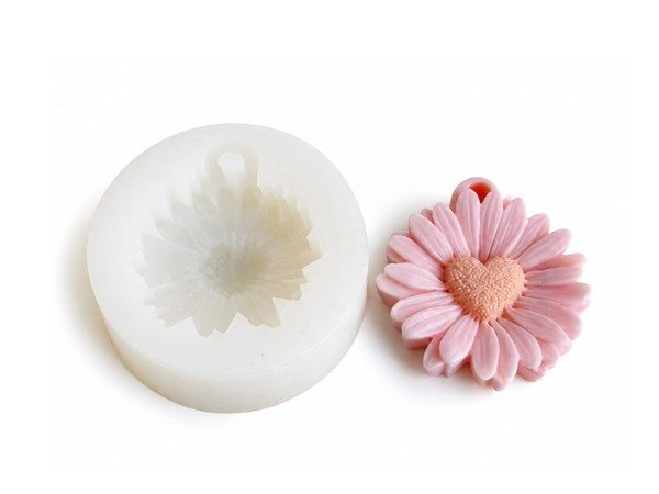 Producto - Molde margarita perfumero con centro corazón